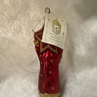 Patricia Breen Designs Santa Claus Hanging Ornament Signed 2002 Red gold Stars