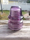 H g  Co  Hemingray Cd162 Purple Glass Insulator 1893