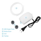 2 Air Bubble Disk Stone Hydroponic Oxygen Aerator Aquarium Fish Tank Pond Pump