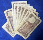 1953-1970 Spain 1  25  100 Pesetas Lot Of 9