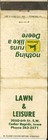 John Deere Matchbook Cover 2 Leg Lawn   Leisure Cedar Rapids Ia