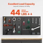Metal Pegboard Panels 4 Pcs 24  X 12  Wall Organizer For Garage Tool Storage