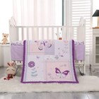 Wowelife Baby Girl Nursery Bedding Set Butterfly Premium Purple Crib Bedding