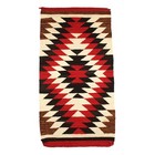 Navajo Indian Wool Rug Native American Weaving Eye Dazzler Vintage 35 5 x18 5 