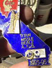 Vintage Lions Club 4-c1  Icbm Titan Missile Beale Afb Air Force Base Pin Button
