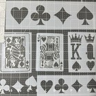 Gambling Playing Cards Set Airbrush Paint Stencils Mylar Stencil Pack 5pc   Cuts
