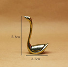 Brass Swan Animal Statue Small Sculpture Tabletop Figurine Home Decor Gifts