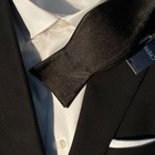 Nwt 100  Silk Black Self Bow Tie For Tuxedo Or  Black Suit - Cremieux
