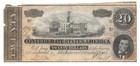 T-67 Viil Error 1864  20 Richmond Confederate States Of America Civil War Money