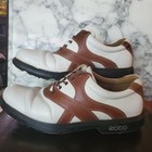 Ecco Golf Shoes Men s Size 11 5  45  Brown   White Leather Oxford Lace Up 