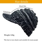 Beanie Tail Winter Warm Knit Messy High Bun Ponytail Visor Cap Hat
