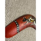 Vintage Australian Boomerang 5  Hand Painted Wood Kangaroo Aboriginal Style Art
