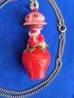 Vintage 1980s Strawberry Shortcake Necklace Super Cute Retro 1981 
