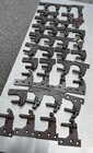 Lot Of Mixed  Vtg   Assorted Male Cast Iron Shutter Hinges Multi Mfg  And  Sizes