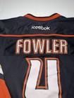 Reebok Anaheim Ducks Fowler  4 Nhl Hockey Jersey Men   s L Black orange