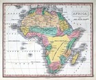 1828 Jh Young Map Africa Egypt Nubia Guinea Congo South Cape Colony Town Sudan