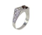 19thc Antique   ct Cairngorm Smoky Quartz Scotland  925 Ring Ancient Druid Magic
