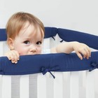 4pcs Crib Rail Covers For Teething Baby Crib Guardrail Wrap Anti-collision Cover