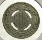 1937 S c  Electric   Gas Co  Columbia  Sc Transit Trolley Token - South Carolina