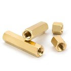 Female To Female M3-m4 Brass Hex Pillar Standoff Spacer Thread Studs Support Pcb