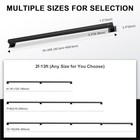 12ft Black Metal Wall-mounted Stair Railing Handrail 500lbs Load Indoor outdoor