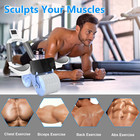 New Ab Abdominal Exercise Roller Elbow Support  Abs Roller Wheel- Blue