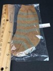American Girl Kirsten Meet Historical Socks tan Striped New In Original Package