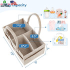 Baby Diaper Caddy Organizer Felt Nursery Storage Bin With Handle