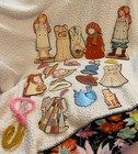 Holly Hobbie Sew Ons Colorforms 1975 Activity Cardboard Outfits Complete Vtg Fun