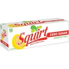Squirt Zero Sugar Grapefruit Soda  12 Fl Oz Cans  12 Pack