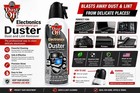 Dust-off Compressed Air Duster Electronics Cleaner Keyboard Pc Spray Set Of 3