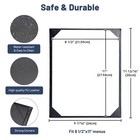 Wechef 5 Pack Leather Menu Covers 8 5x14  8 5x11    5x9  Single Page Trifold