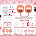 2 Sets Pink Rose Gold Balloon Column Stand Kit  Adjustable Floor Balloon Arch To