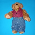 Vermont Teddy Bear Hot Fur Ya Tatoo Brown Jointed 16  Stuffed Animal Plush