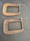 Cincinnati  Tool   Co  C Clamp Pair  2  No  555 Deep  Throat 1 5   Usa Circle H