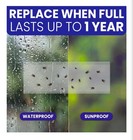 50 Window Fly Traps Sticky Non-toxic Clear Paper Indoor For Transparent