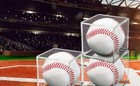 Baseball Display Case 4 Pack  Uv Protected Acrylic Square Baseball Holder  Clear
