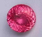 100 Ct  Round Cut Shiny Padparadscha Sapphire Natural Loose Gemstone Certified