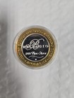  10 Casino Gaming Token Las Vegas Solid 999 Ag Silver brass Bellagio Self Ltd Ed