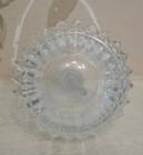 Vintage Crystal Art Glass Perfume Bottle Miniature Decanter Stopper Starburst