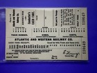 Atlantic   Western Railway Co Conductor   s Cash Fare Stub-sanford Nc