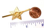 Soviet Ussr Red Star W  Hammer And Sickle Badge Insignia 
