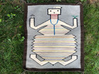 Rare Unique Navajo Pictorial Rug Or Weaving 27  X 23 1 2 