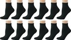 12 Pairs Men Women Athletic Ankle Socks Soft Cotton Half Cushion Size 9-11 10-13