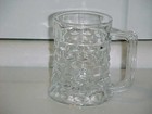 Two 2 Pc American Fostoria Beer Mug Stein Cup 4 5  Nice Elegant Glass