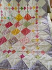 Handmade Quilted Orchid Baby Girl Quilt