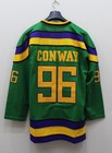Men Charlie Conway  96 Adam Banks  99 Mighty Duck Hockey Jerseys Green Sewn Gift