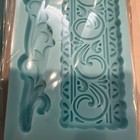 Celebrate Fondant Molds Lot Of 5 Links jewelry basket bunting scroll