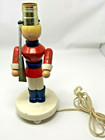 Vintage Child s Lamp Wooden Toy Soldier Nursery Originals Working 11 75  Tall