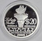 2005 1oz  999 Silver Proof  20 Norfed Liberty Coin In A Capsule Gem Bu